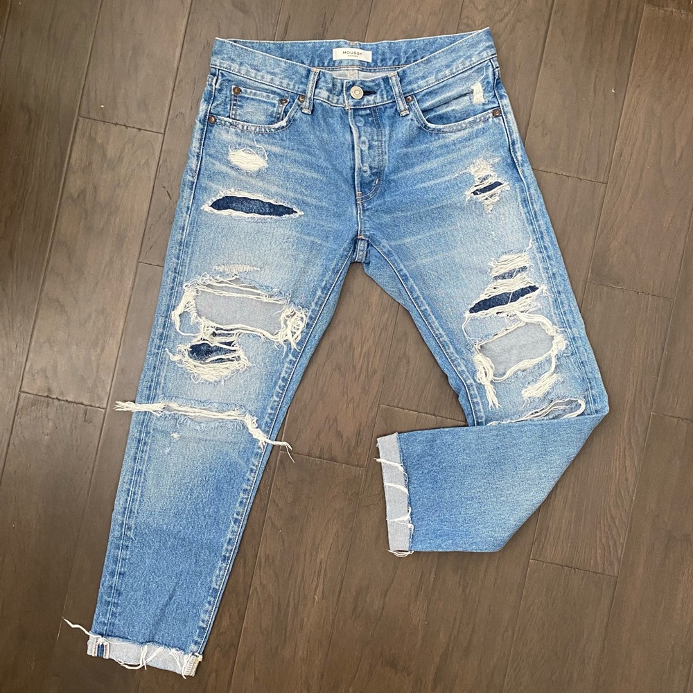 Moussy Vintage Adel Distressed Jeans